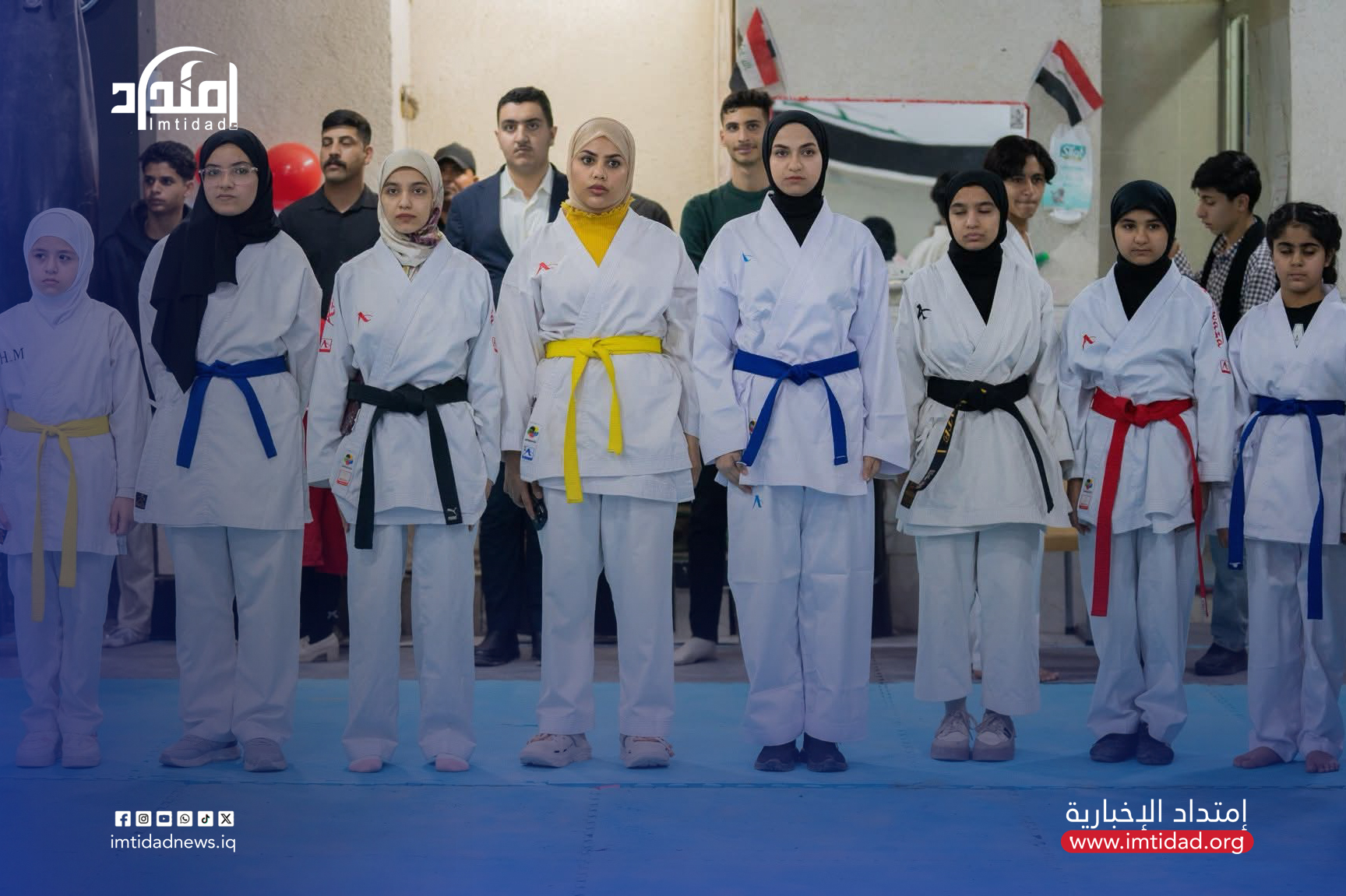 افتتاح قاعة «أبطال كربلاء للكاراتيه» بحضور رسمي ورياضي